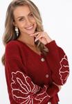 Кардиган IZIA Cardigan, Burgundy/Red - фото 4