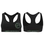 Спортивный бюстгальтер Hotspot Design Logo, черный - фото 3