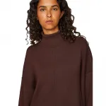 Свитер Vila Ostria high neck, коричневый - фото 6