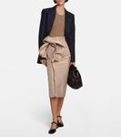 Драпированная юбка миди Maison Margiela, бежевый - фото 2