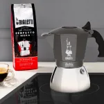 Кофеварка Brikka на 4 чашки Bialetti, серый - фото 4