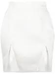 Юбка мини с вырезами V:PM ATELIER, белый - фото