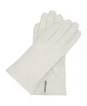 Белые кожаные перчатки Kazar, белый - фото