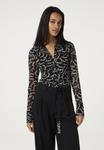 Блуза Fabienne Chapot Button-down blouse, Black - фото