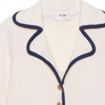 Пиджак женский Celine, белый / черный - фото 6