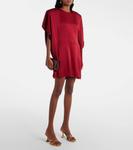 Мини-платье из драпированного джерси Stella Mccartney, цвет ruby - фото 2