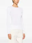Топ с длинными рукавами Toteme, белый - фото 3