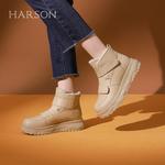 Зимние ботинки женские Harson, бежевый - фото 16
