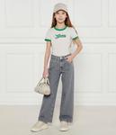 Футболка детская Guess с зеленой отделкой, экрю - фото 2