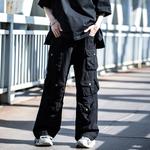 Унисекс карго брюки AOGZ, черные - фото 9