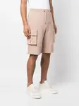 Шорты-бермуды с тисненым логотипом BALMAIN, коричневый - фото 3