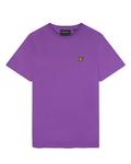 Футболка в одном цвете Lyle & Scott, фиолетовый - фото 4