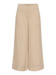 Широкие брюки ONLY, кремовый - фото