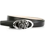 Кожаный ремень Anthoni Crown с эксклюзивной пряжкой, черный - фото