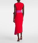 Платье миди с бантом Carolina Herrera, Berry - фото 3