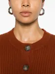 Кардиган в рубчик Gotha, оранжевый - фото 5