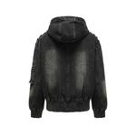 Feng Chen Wang Джинсовая куртка унисекс черная, Black - фото 3