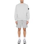 Свитшот с нашивкой компас STONE ISLAND, светло-серый - фото 5