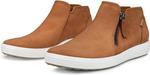 Кроссовки Soft 7 Low Cut Zip Bootie ECCO, цвет Cashmere - фото