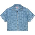 KENZO Плетение камень отбеленная оверсайз рубашка - фото