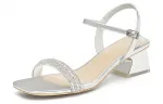 BASTO Сандалии One Strap 4 см Women's Silver - фото 8