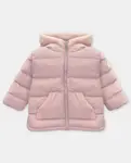 Детский пуховик с капюшоном розового цвета Martín Aranda - фото
