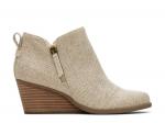 Ботинки TOMS Goldie Wedge Bootie, Natural Beige - фото 4