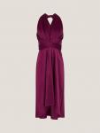 Детское платье Tia Halter Maxi Twist для выпускного Monsoon, Berry - фото