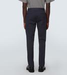 Прямые хлопковые брюки. Lardini, синий - фото 4