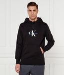 Потертый свитер Regular fit Calvin Klein Jeans, черный - фото