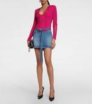 Полупрозрачное боди Y/PROJECT, розовый - фото 2