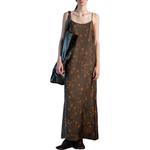 Цветочное бесшовное миди-платье UMA WANG, коричневый - фото