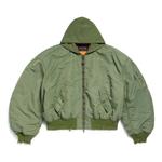 Куртка bomber jacket 'dark green' Balenciaga, зеленый - фото