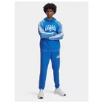Брюки Under Armour Rival Fleece Colorblock, синий - фото 3