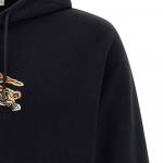 Экд худи с капюшоном на шнурке Burberry, черный - фото 5