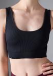Бюстгальтер Even&Odd active MEDIUM SUPPORT SEAMLESS RIB SPORTS BRA, Black - фото 5
