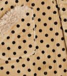 Платье из хлопкового вельвета в горошек Paade Mode, бежевый - фото 3