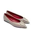 Кожаные балетки Marc Cain, бежевый - фото 3