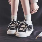 Кроссовки RENBEN Skateboarding Shoes Women's Mid-top, бежевый/черный - фото 10