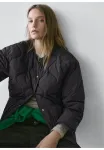 Стеганая легкая куртка Massimo Dutti, Black - фото 4