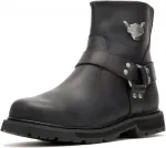 Мужские кожаные мотоциклетные ботинки-сапоги HARLEY-DAVIDSON Rambert, Black - фото