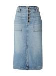 Юбка Lee PATCH POCKET MIDI SKIRT, синий - фото