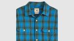 Фланелевая рубашка Jackson Worker Levi's, Madigan Plaid Star Sapphire - Blue - фото 6