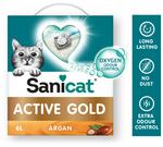 Комкующийся наполнитель для кошачьих туалетов Sanicat Active Gold Argan 6л Sanicat - фото 4