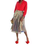 Плиссированная юбка миди в цвете «Tinsel Metallic» Emily McCarthy - фото 4