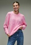 Джемпер Next BLEND CABLE KNIT CREW NECK, Pink - фото