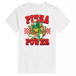 Футболка с рисунком Big & Tall TMNT Pizza Power License, белый - фото