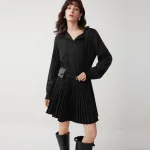 Платье с длинным рукавом ELLE, черный - фото 6