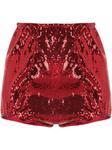 Dolce & Gabbana шорты с пайетками, красный - фото