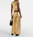 Джинсовый жилет Ganni, цвет egret - фото 3